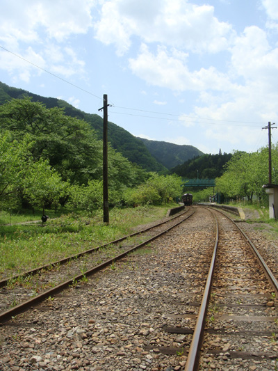 わたらせ渓谷鉄道線路の画像