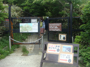 神山登山道入り口の画像